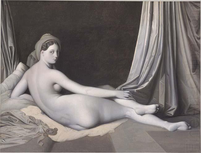 Odalisque in Grisaille, Jean Auguste Dominique Ingres